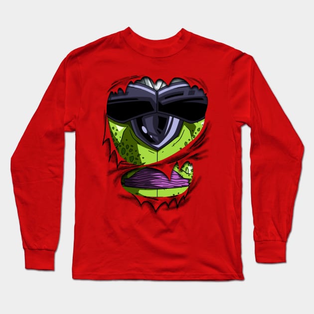 Cell Chest Dragon ball Z Long Sleeve T-Shirt by GeekCastle